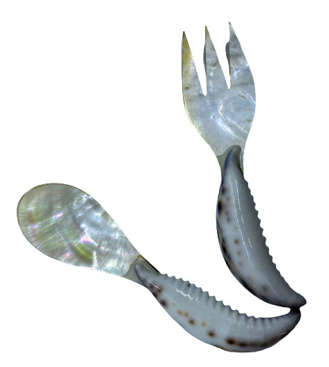 Shell Spoon and Fork