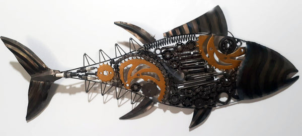 Fish made from Iron and Motorbike Parts