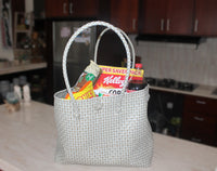 Bags from Recycled Plastic (White / Silver)