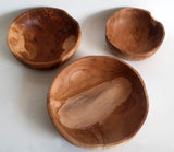 Bowl With Natural Finish (Teak)