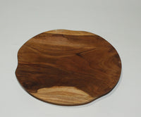 Natural Shape Plate (Teak)