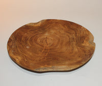 Natural Shape Plate (Teak)