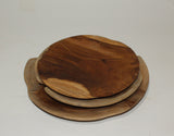 Natural Shape Plate (Teak)