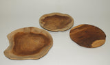 Natural Shape Plate (Teak)