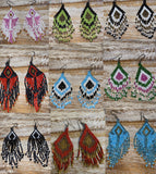 Long Earrings from Beads