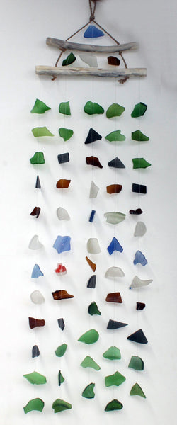 Beach glass wind chime 5 string