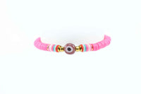 Bracelet from Vinyl with Evil Eye