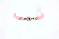 Bracelet from Vinyl with Evil Eye