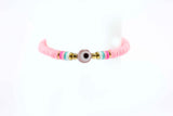 Bracelet from Vinyl with Evil Eye