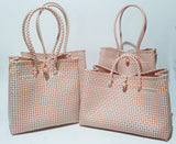 Bags from Recycled Plastic (White-Orange)