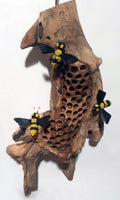 Bee on Driftwood (Wall Hanging)