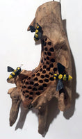 Bee on Driftwood (Wall Hanging)