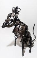 Sitting Dog from Iron Motorbike Parts