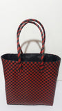 Bags from Recycled Plastic (Red / Black with Inner lining)