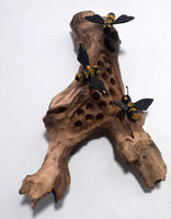 Bee on Driftwood (Wall Hanging)