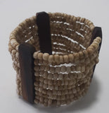 Elastic Beads Bracelet Wooden Mixture