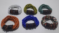 Elastic Beads Bracelet Wooden Mixture