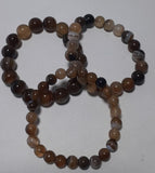 Bracelet from Tiger Agate Stone, Elastic