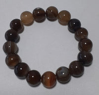 Bracelet from Tiger Agate Stone, Elastic