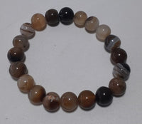 Bracelet from Tiger Agate Stone, Elastic