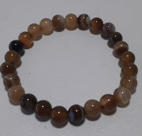 Bracelet from Tiger Agate Stone, Elastic