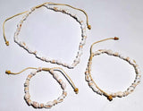 Bracelet + Anklet + Neckless set, (pack of 3)