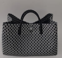 Bags from Recycled Plastic (Black / White-Black)