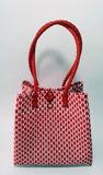 Bags from Recycled Plastic (White-BlodRed / BlodRed)