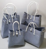 Bags from Recycled Plastic (Blue-White / White)