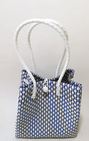 Bags from Recycled Plastic (Blue-White / White)