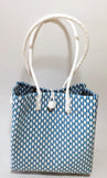 Bags from Recycled Plastic (Turquoise-White / White)