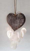 Heart with Capiz Shell Chime