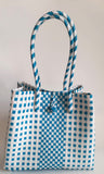 Bags from Recycled Plastic (White / Turquoise)