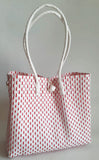 Bags from Recycled Plastic (White-Red / White)