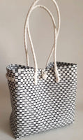 Bags from Recycled Plastic (White-Black / Black)