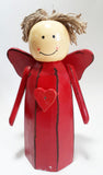 Wooden Angel in Red