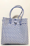 Bags from Recycled Plastic (White-Blue)