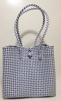 Bags from Recycled Plastic (White-Blue)