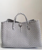 Bags from Recycled Plastic (White / Brown)