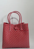 Bags from Recycled Plastic (Red / White)