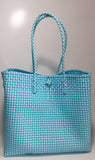 Bags from Recycled Plastic (Turquoise-White)