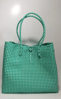 Bags from Recycled Plastic (PastelGreen-White)