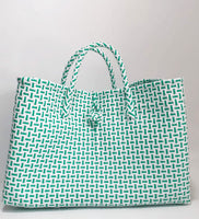 Bags from Recycled Plastic (White-PastelGreen)