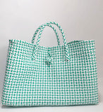 Bags from Recycled Plastic (White-PastelGreen)