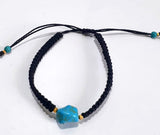 Bracelet from Yarn and Turquoise Stone