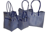 Bags from Recycled Plastic (Blue / White-Blue)