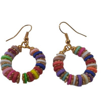 Earrings with Vinyl Mixture