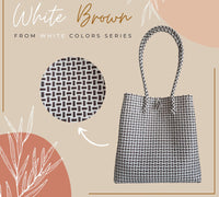 Bags from Recycled Plastic (White / Brown)