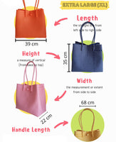 Bags from Recycled Plastic (White / Orange-White)