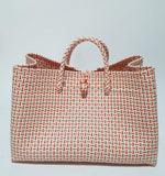 Bags from Recycled Plastic (White-Orange)